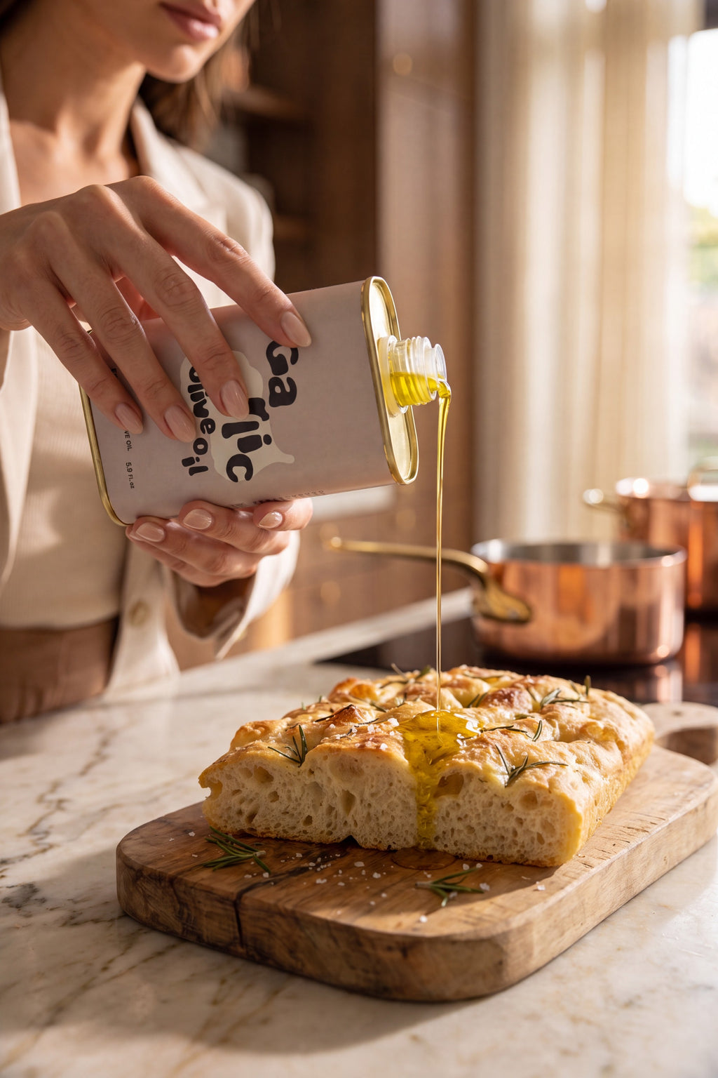 Garlic Extra Virgin Olive Oil — 175ml Tin