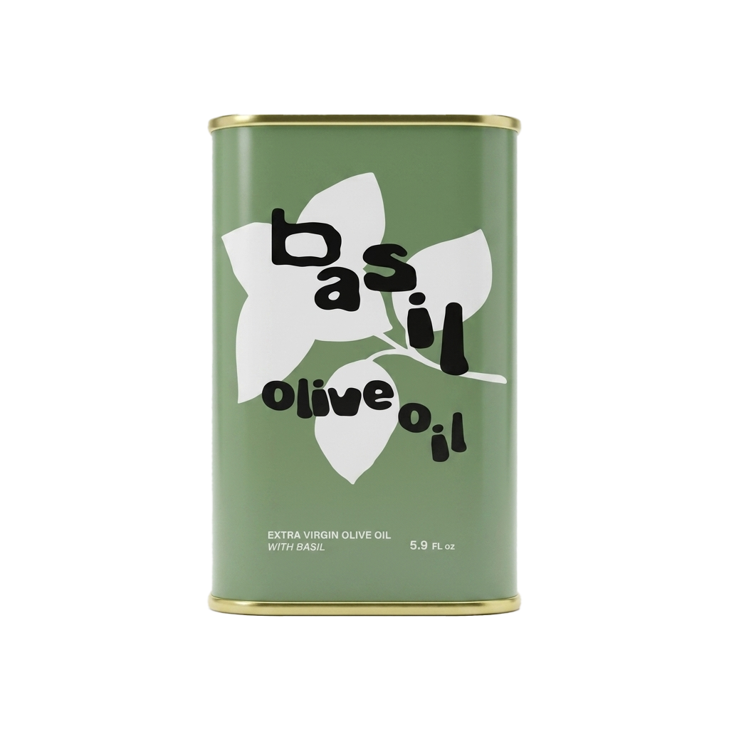 Basil Extra Virgin Olive Oil — 175ml Tin